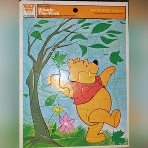 Vintage 1964 Whitman Winnie the Pooh Frame Tray Puzzle 12 Pieces Complete